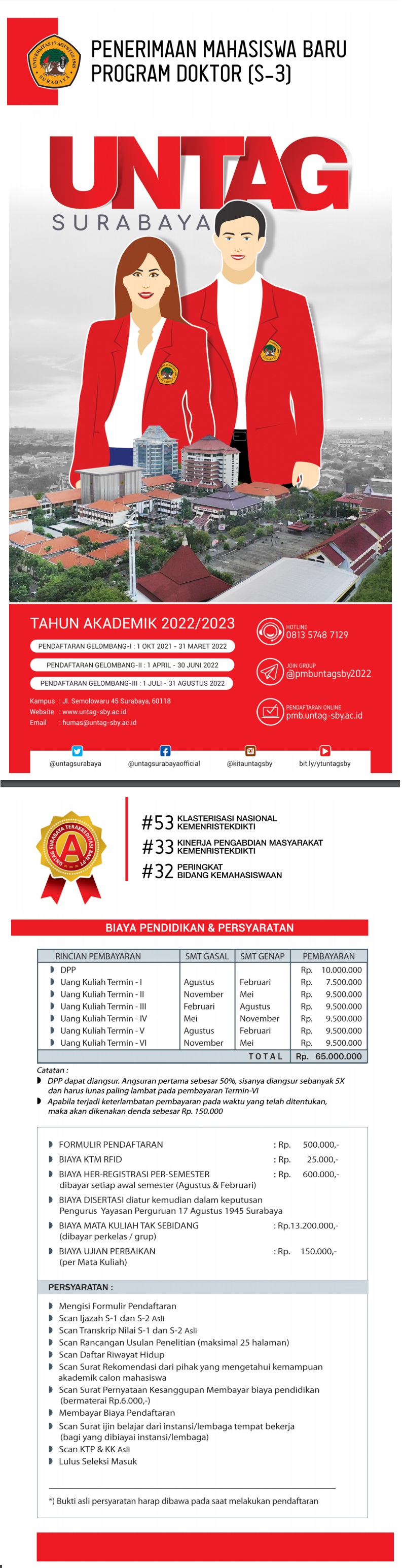BROSUR PENDAFTARAN MABA S3 TAHUN 2022